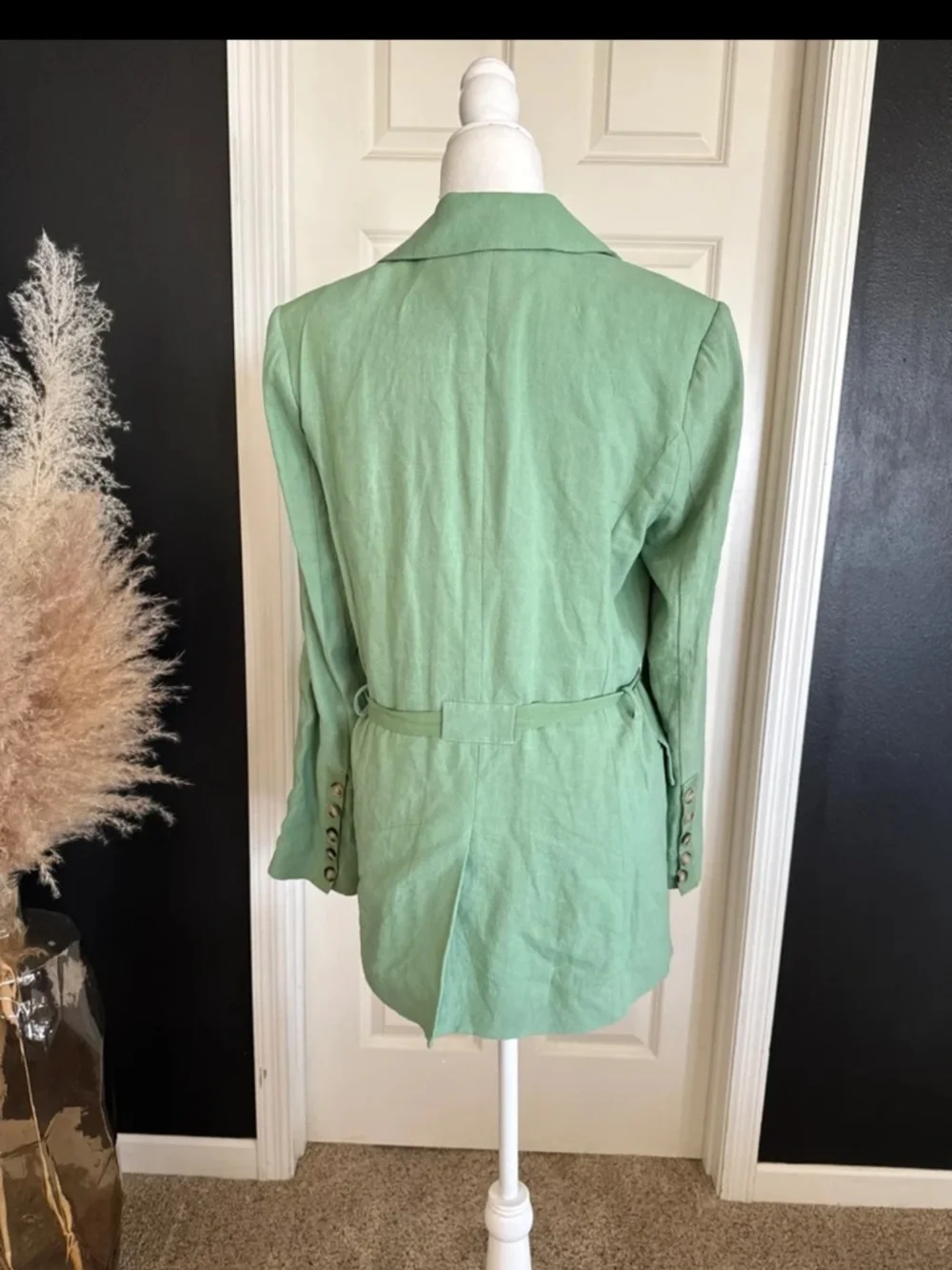 Free People Olivia Blazer in Grassland Oversized size Small - Picture 7 of 11